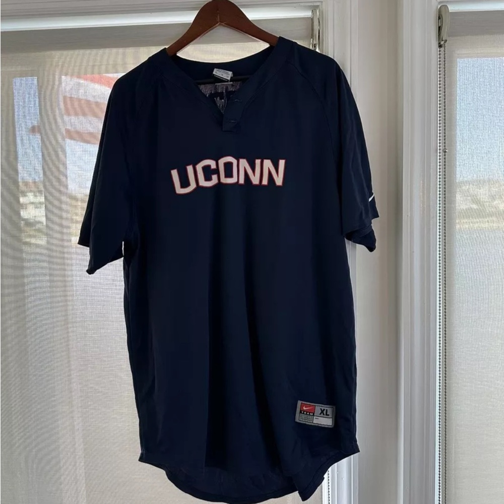 UConn Huskies Nike Practice Jersey - Baseball Men's Navy Used